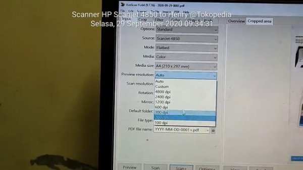 Scanner Hp Scanjet 4850 bisa scan klise to Henry @Tokopedia#290920