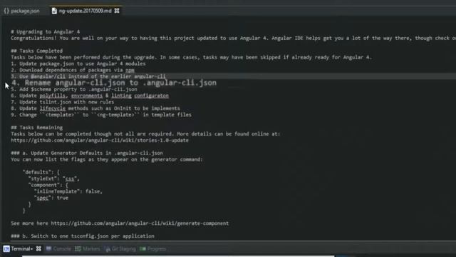 Upgrade from Angular 2 to Angular 4 in 2-clicks using Angular IDE смотреть онлайн