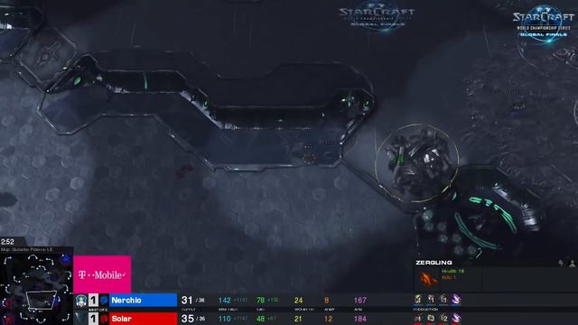 Nerchio vs. Solar ZvZ - Group D Elimination - WCS Global Finals 2016 - StarCraft II смотреть онлайн