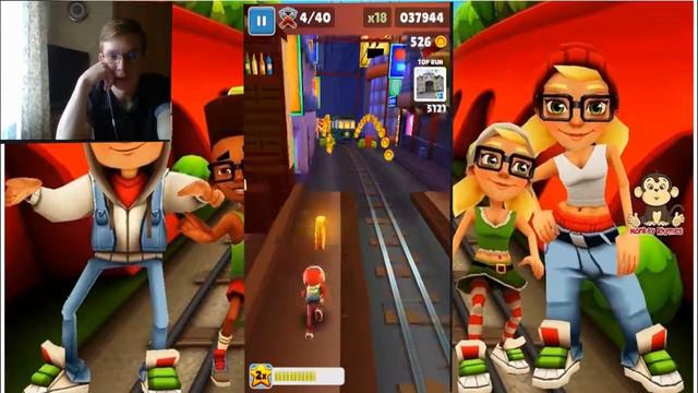 Приключения лаганого человечка в гон конге(Subway Surf) смотреть онлайн