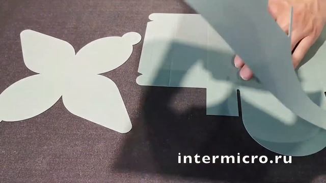 Изготавливаем коробку: раскрой картона 1 мм на IECHO PK смотреть онлайн
