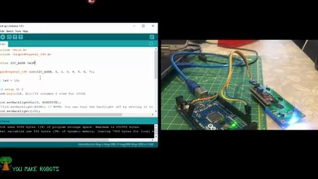 How to set up an LCD display using IC2 on Arduino смотреть онлайн