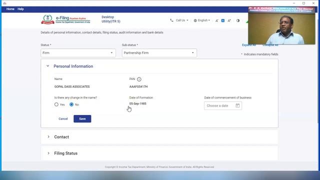 B.Com.(H) Sem-4, E-Filing of ITRs (JSON Utility): Case Study-21 on ITR-5 from Dr VK Singhania's Boo смотреть онлайн
