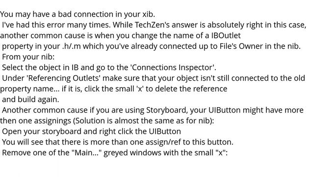 Xcode - How to fix 'NSUnknownKeyException', reason: … this class is not key value coding-compliant смотреть онлайн