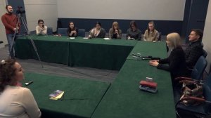 Ландыш Нигматжанова и Фарит Таишев на пресс-конференции с журналистами