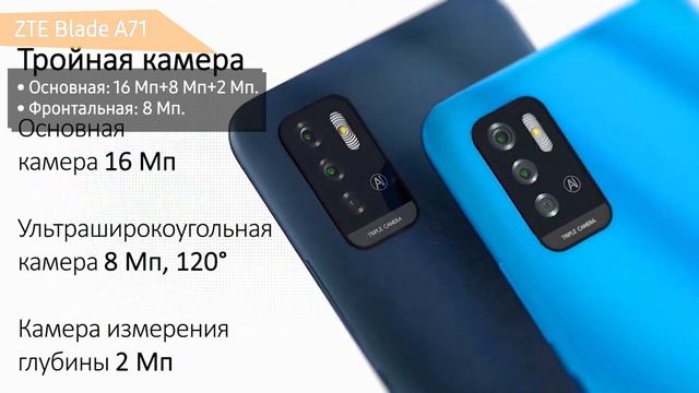 Смартфон ZTE Blade A71 смотреть онлайн