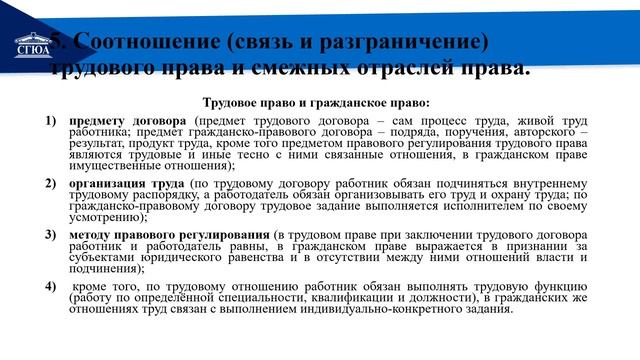 Тема 1 Понятие и предмет трудового права России Сфера действия трудового законод (1) смотреть онлайн