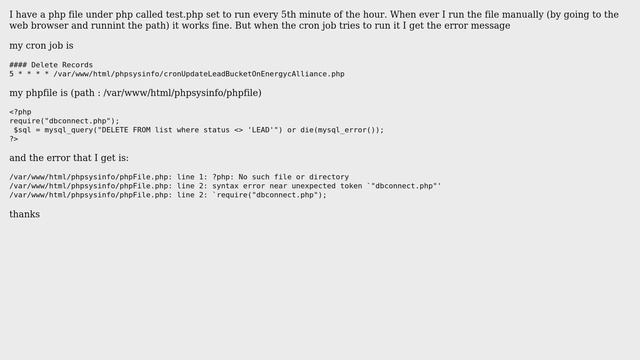 DevOps & SysAdmins: centos cron job running php file смотреть онлайн