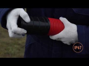 Монтаж двустенной гофрированной трубы
