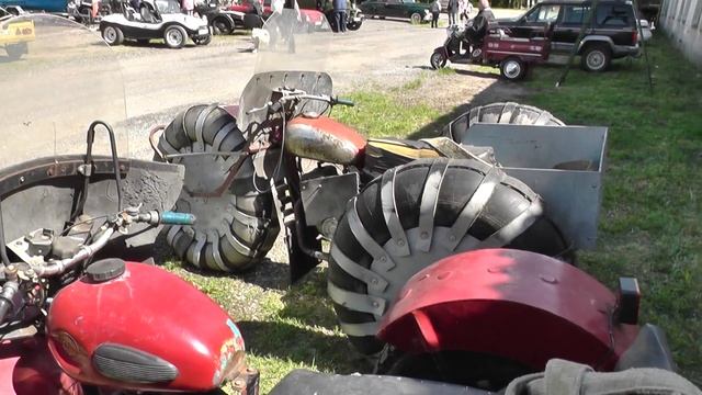 Самодельные мотоциклы для передвижения по льду.