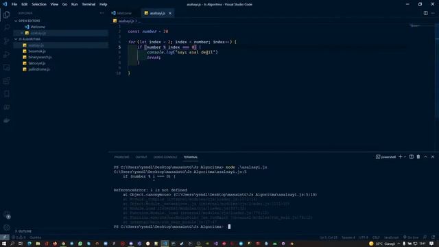 Javascript Algoritamlar - 5 (Asal Sayı) смотреть онлайн