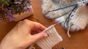 Шлица спицами//Оформляем разрез в вязаном изделии