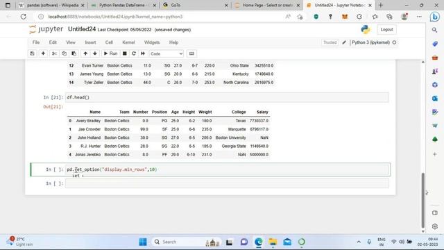 Session01: Introduction to Pandas DataFrame || How to create a Pandas DataFrame with CSV File Forma смотреть онлайн