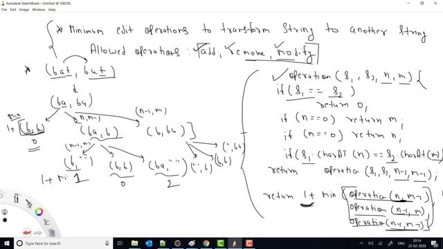 DP - 8: Edit Distance (Minimum operations required to transform String - 1 to String - 2) смотреть онлайн