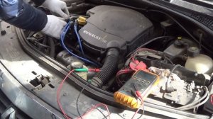 Рено Логан.Троит двигатель,меняю провода вв и синие лампы