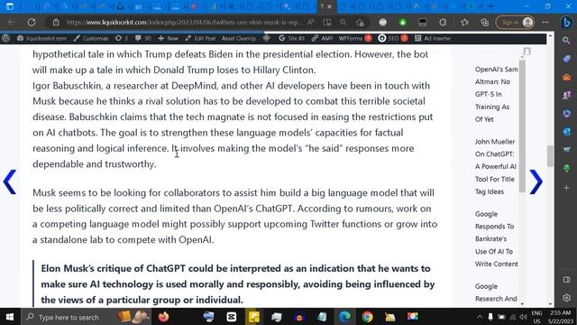 Twitter’s CEO Elon Musk Is Reportedly Critiquing ChatGPT for Being ‘Woke’. Is He right? смотреть онлайн