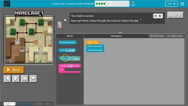 Code.org Express Lesson 20.5 Functions in Minecraft | Answers Explained | Course E Lesson 10.5 смотреть онлайн