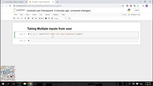 How to take multiple Input from User [Lesson#10]. Learn Python -Full course Tutorial in Urdu/Hind смотреть онлайн