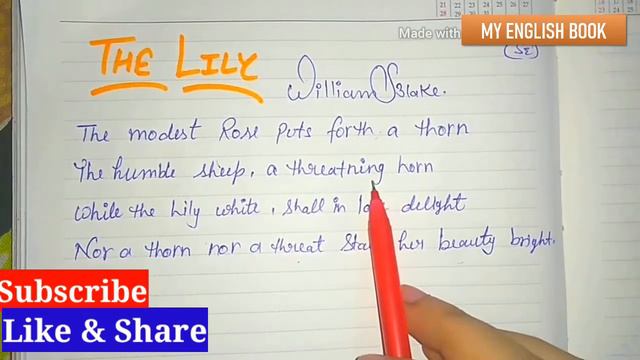 THE LILY BY WILLIAM BLAKE | EXPLANATION | SONGS OF INNOCENCE AND OF EXPERIENCE смотреть онлайн
