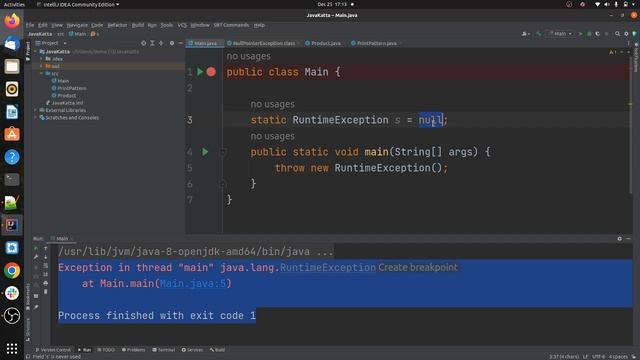 throw keyword in java in Marathi | Use of throw keyword in java| JavaKatta смотреть онлайн