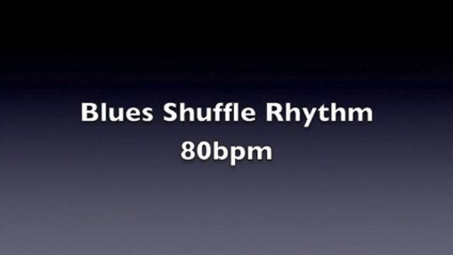 Drum Metronome Blues Shuffle Drum Rhythm 80bpm Revised