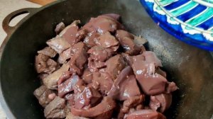 СЕРДЦЕ, ЛЕГКИЕ и ПЕЧЕНЬ БЫКА в КАЗАНЕ. ЛИВЕР