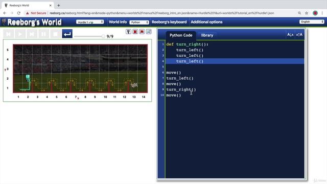 Day 6 - Python Functions & Karel - 3 The Hurdles Loop Challenge смотреть онлайн