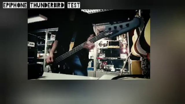 Epiphone Thunderbird Goth Bass Test(I SLAPED IT!!!)