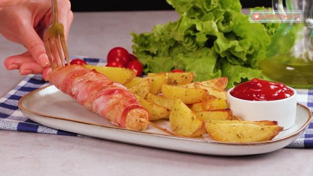 Minced meat on the stick! You will conquer everyone with such a dinner! смотреть онлайн