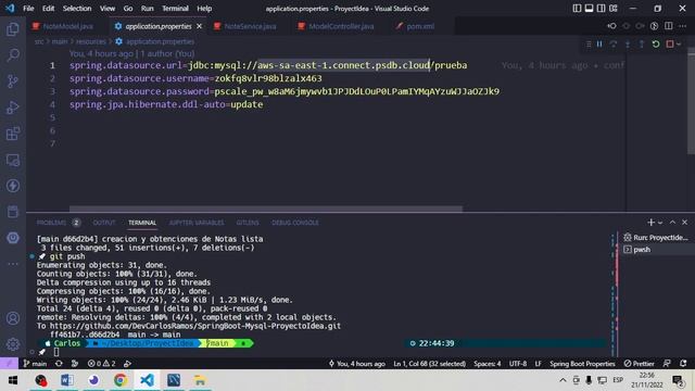 Como conectar Spring Boot con Planetscale mysql base de datos en la NUBE gratis смотреть онлайн