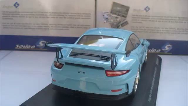 Minichamps 1/18 Porsche 911 991 GT3 RS Gulf Blauw modelauto schaalmodel webwinkel webshop смотреть онлайн