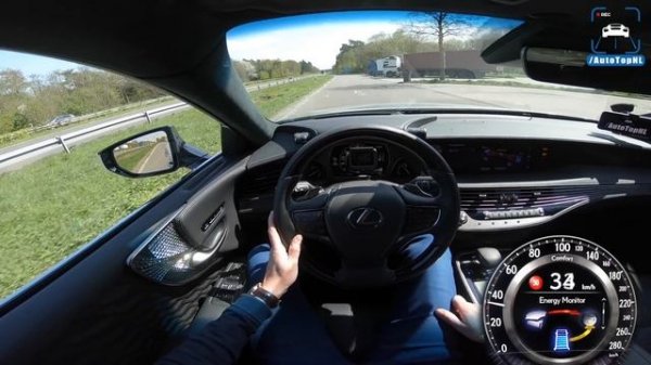 Lexus LS 500h AUTOBAHN POV 250km/h TOP SPEED by AutoTopNL