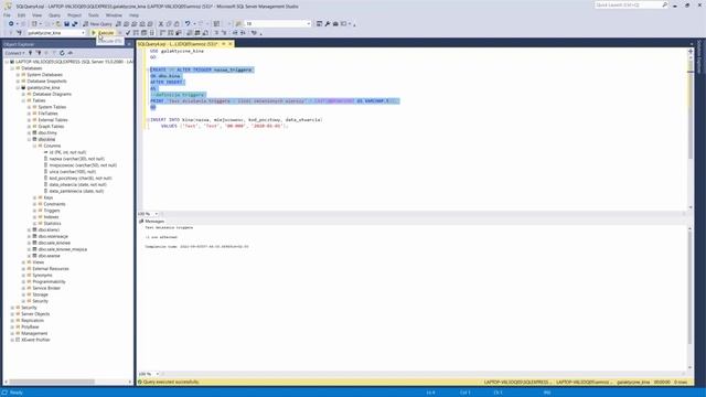 T-SQL w Microsoft SQL Server | Triggery (wyzwalacze) | ▶strefakursow.pl◀ #tsql #sql #microsoft смотреть онлайн