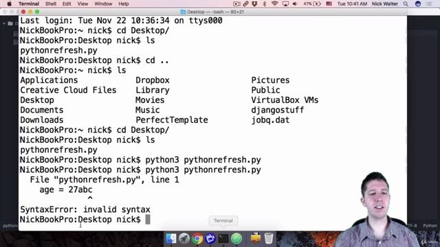2. Python Refresher - 3. Variables, Strings, Ints, and Print смотреть онлайн