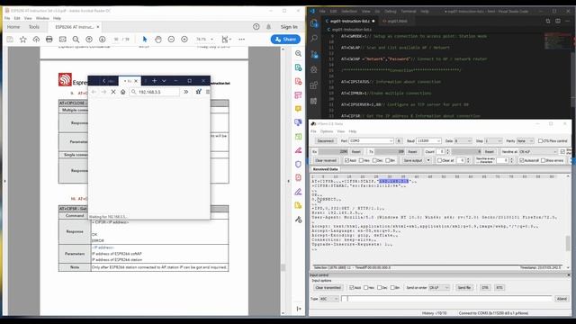 036 - STM32F1 USART ESP01 library from scratch part1: ESP8266 AT Command & browser communication смотреть онлайн