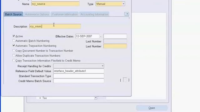 3-source setup account receivable Oracle FI смотреть онлайн