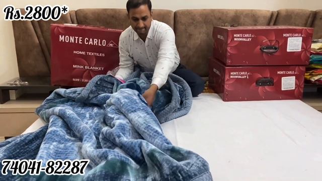 Monte Carlo Blankets For Heavy Winters With Double Bed Size And Double Ply смотреть онлайн