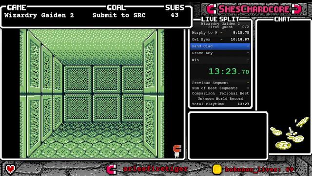 Wizardry Gaiden 2 (GB) First Dungeon (Reincarnation) Speedrun PB 26:56 смотреть онлайн