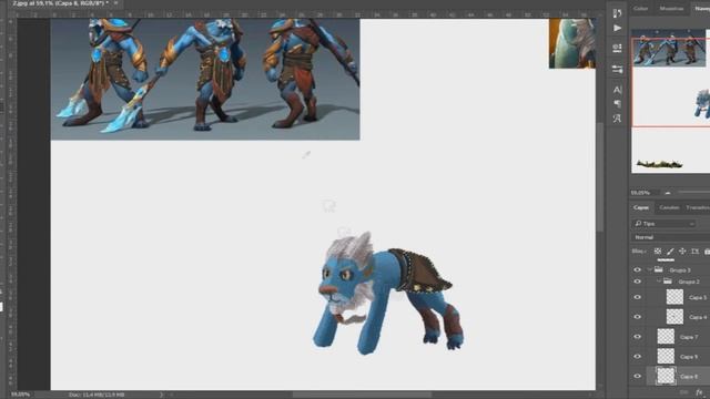 Phantom Lancer - Ilustración en Photoshop (Dota 2) смотреть онлайн