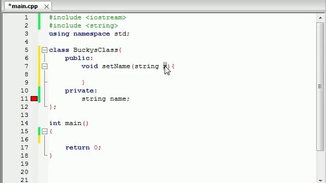 Buckys C++ Programming Tutorials - 13 - Using Variables in Classes смотреть онлайн