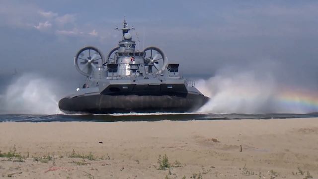 Russian exercise in the Baltic 2020 Zubr hovercraft смотреть онлайн