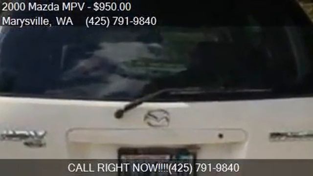 2000 Mazda MPV DX 4dr Mini Van for sale in Marysville, WA 98 смотреть онлайн