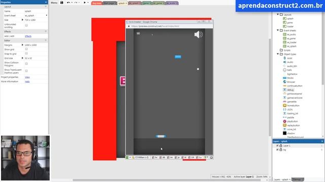 Como criar um jogo estilo Brick Breaker Aula 12 - Curso Construct 3 смотреть онлайн