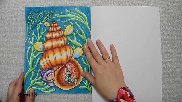 РАСКРАШЕННЫЕ страницы АРТ ЙОГА миллион РУСАЛОК Лулу Майо ЗАЧАРОВАННЫЙ САД Coloring Pages /SenaiS Ar смотреть онлайн