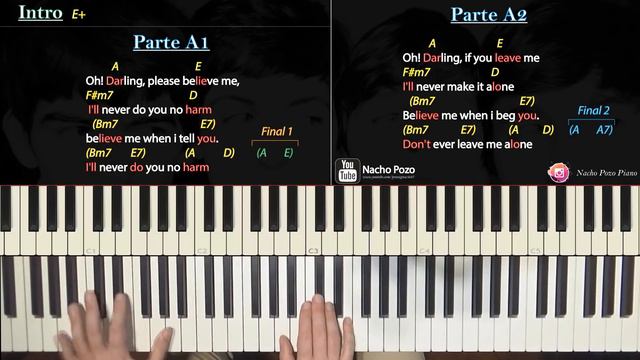 Como tocar "Oh! Darling"(The Beatles) - Piano tutorial, partitura y Mp3 смотреть онлайн