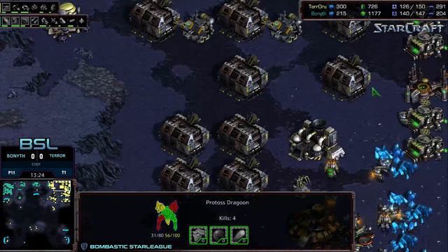 StarCraft Remastered - TerrOr [T] vs Bonyth [P] - Ro16 - Bombastic Starleauge 6 (BSL6) смотреть онлайн