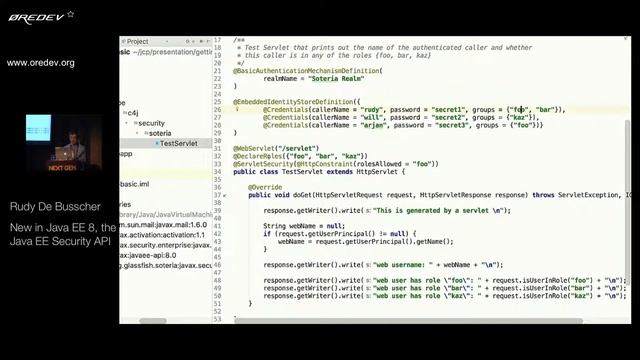 Øredev 2017 - Rudy De Busscher - New in Java EE 8, the Java EE Security API смотреть онлайн