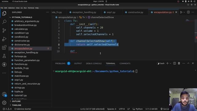 Python Tutorial #25 | Encapsulation | Getter and Setter Functions смотреть онлайн