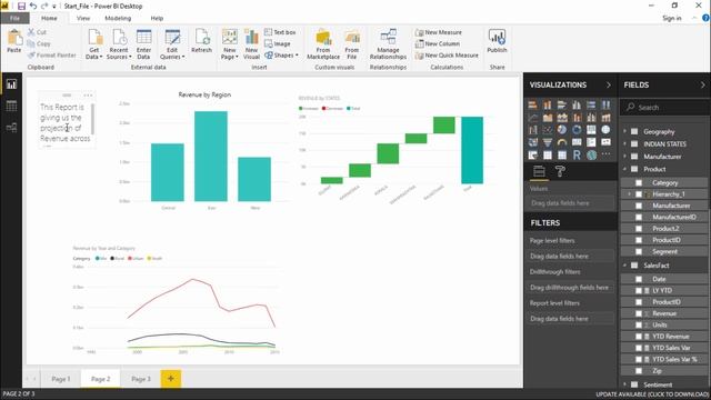 Power BI - Shapes text boxes and images смотреть онлайн