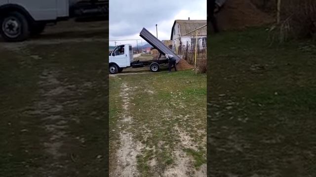 ГАЗель самосвал выгрузка 3тонны